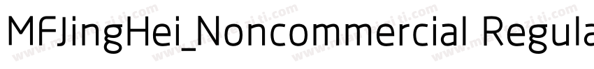 MFJingHei_Noncommercial Regular字体转换